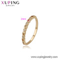 15004 Cheap price high quality channel setting colorful zircon women simple gold ring